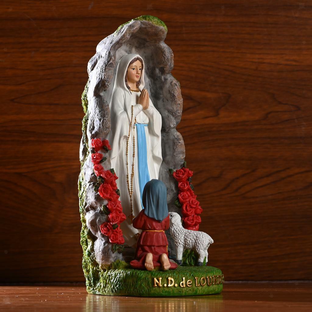 Rare Virgin Mary Statue Christian Gift Xmas Display Decoration Ornaments, Lovely