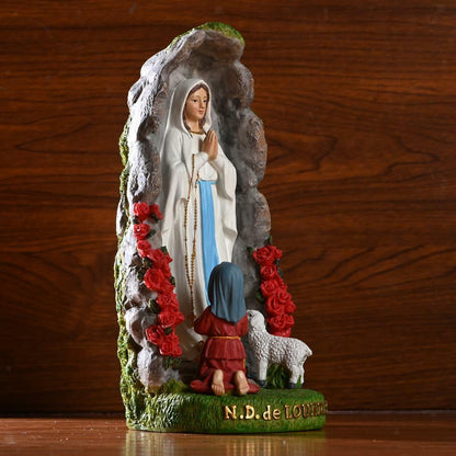 Rare Virgin Mary Statue Christian Gift Xmas Display Decoration Ornaments, Lovely
