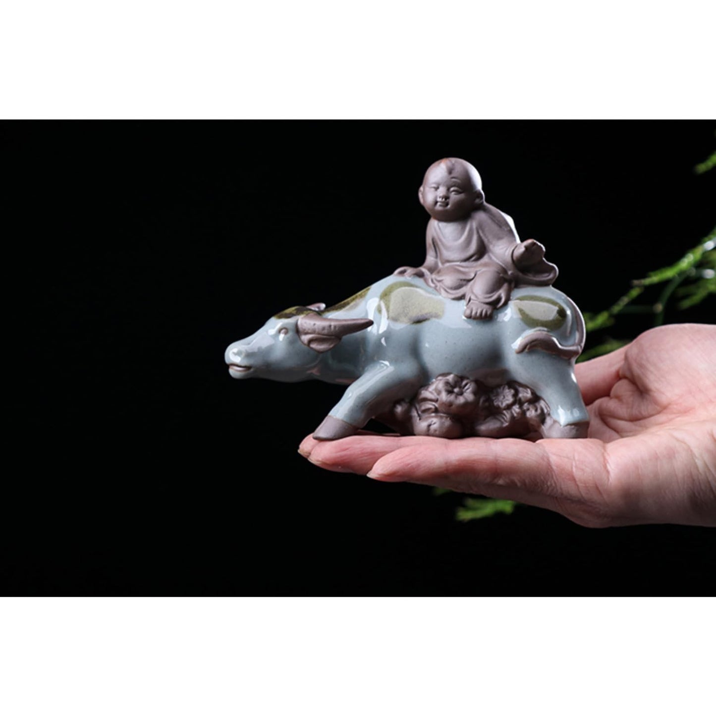 Purple Sands Tea Pet Ornament 12.2cm Kung Fu Tea Tray Decoration Tea Ceremony