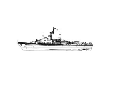 RHWS010 1/200 German Project 89.2 (Condor II Class) Minesweeper Bernau Waterline