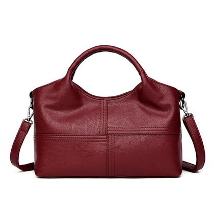 Soft Genuine Leather Handbag Small Casual Messenger Shoulder Bag Crossbody Purse