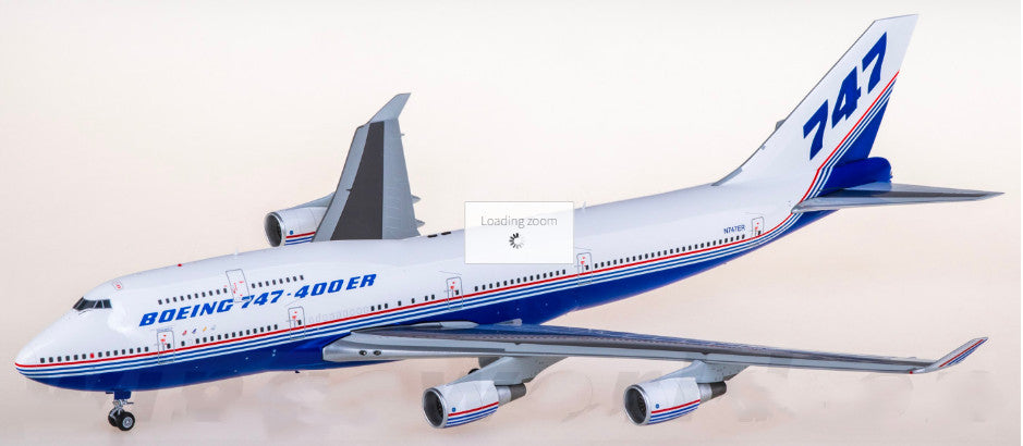 1:200 SQ Wings Boeing B747-400 N747ER Passenger Airplane Diecast Plane Model