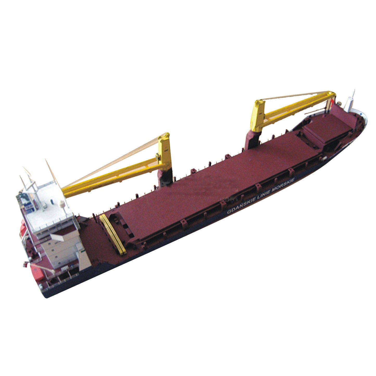 1/400 Polish Gdansk Cargo Ship Model Handmade DIY Paper Model Ornament Display