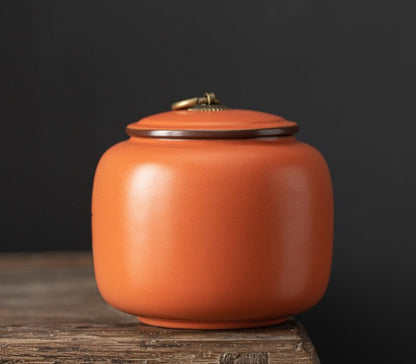 Sealed Canister For Loose Tea Real Yixing Zisha Purple Clay Jar With Lid Small