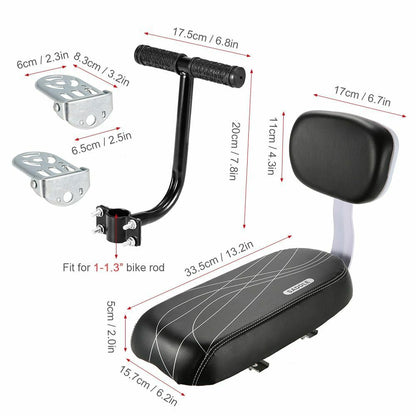 Bicycle Back Seat Child Cover Rack Rest Cushion Saddle Cycle Accessories Parts
