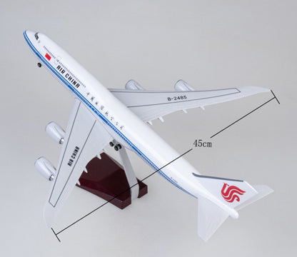 1:160 47CM AIR CHINA BOEING 747-8 Aeroplane Landing Gear Resin Aircraft Model