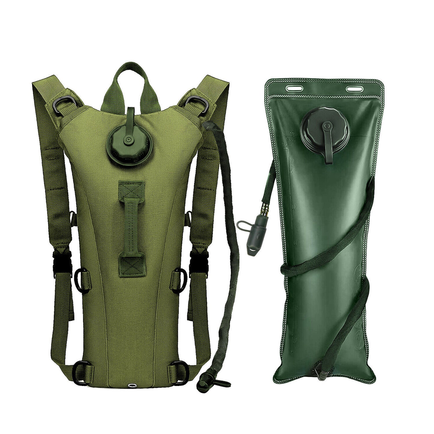 3L Water Bladder Bag Hydration System Backpack Survival Pack Camping Hiking USA