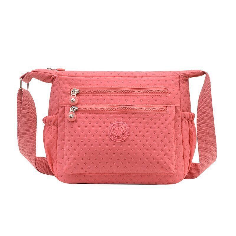 Ladies Shoulder Bags Women Nylon Handbag Zipper Purses Messenger Crossbody Bag