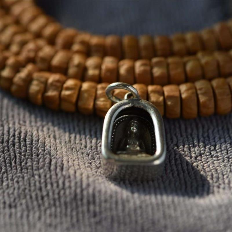 Buddha Gau Box Pendant Tibetan Mala Bead Necklace Unisex