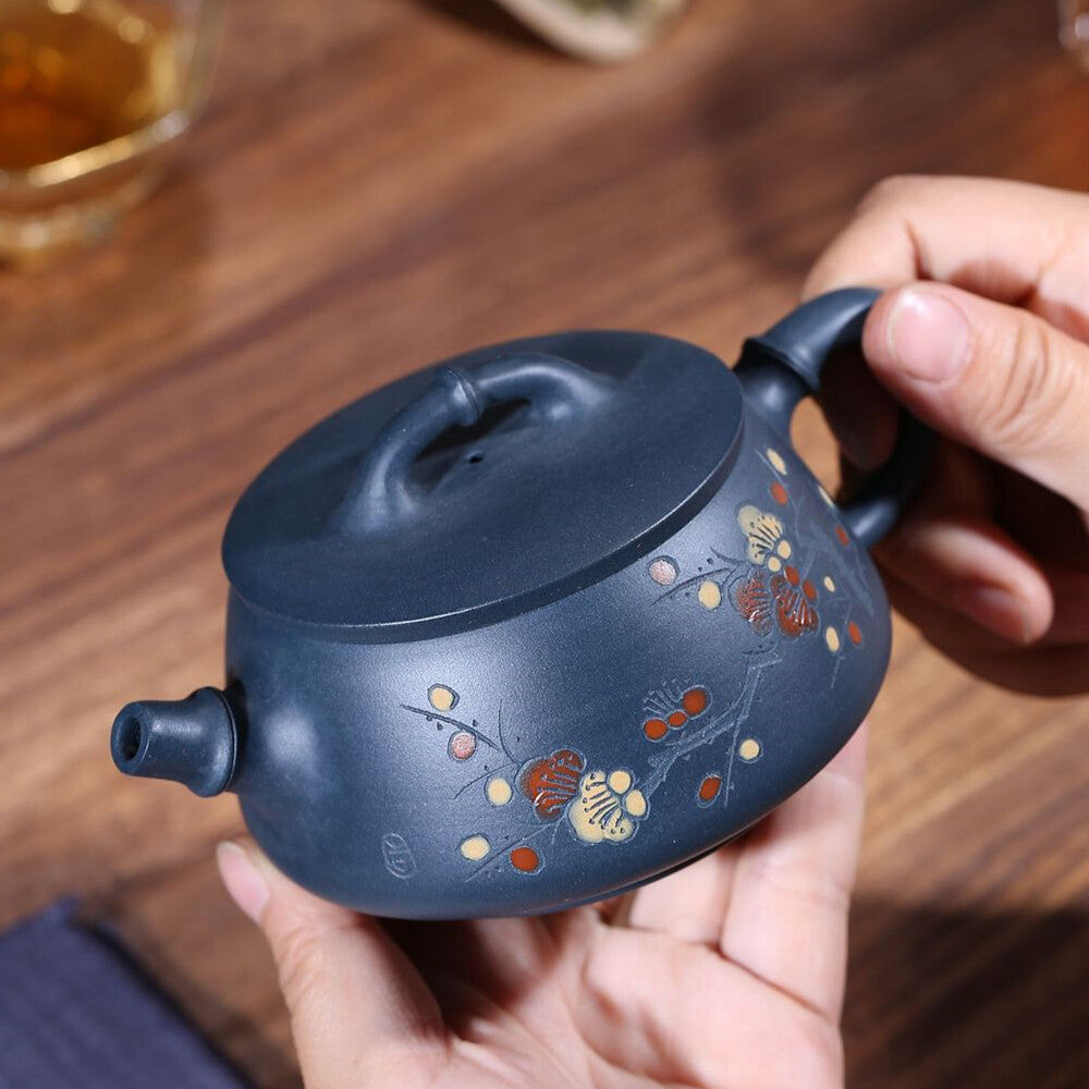 Original Ore Yixing Zisha Tianqing Clay Tea Pot Big Mouth Marked Pot Master Pots
