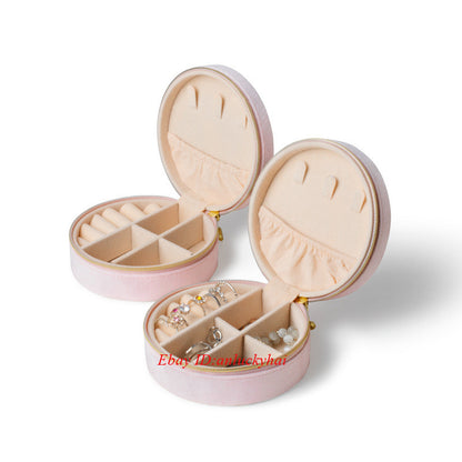 Portable Storage Organizer Zipper Jewelry Box Travel Jewelry Bag Storage Box