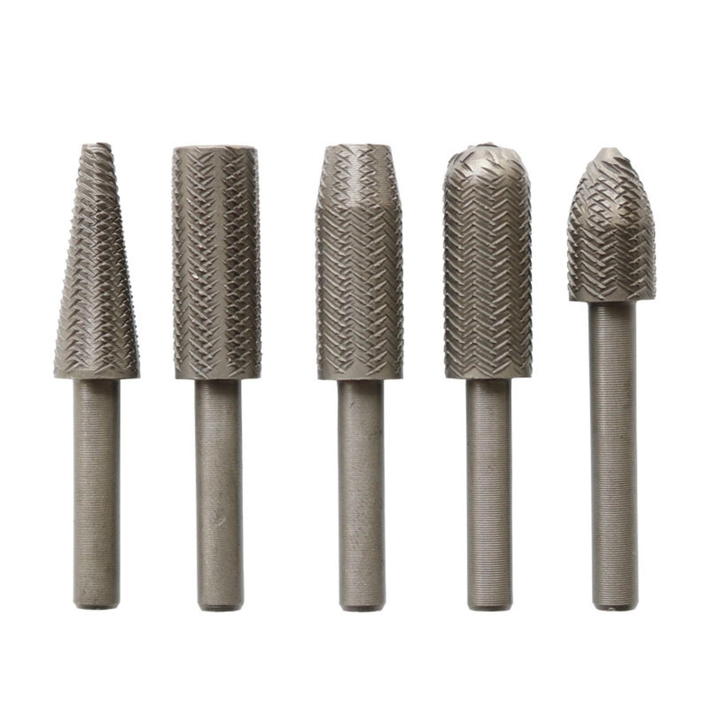 5pcs 6cm Metal Cutter Drill Bits Rotary Bits Rasp For Steel Grinding Carving B