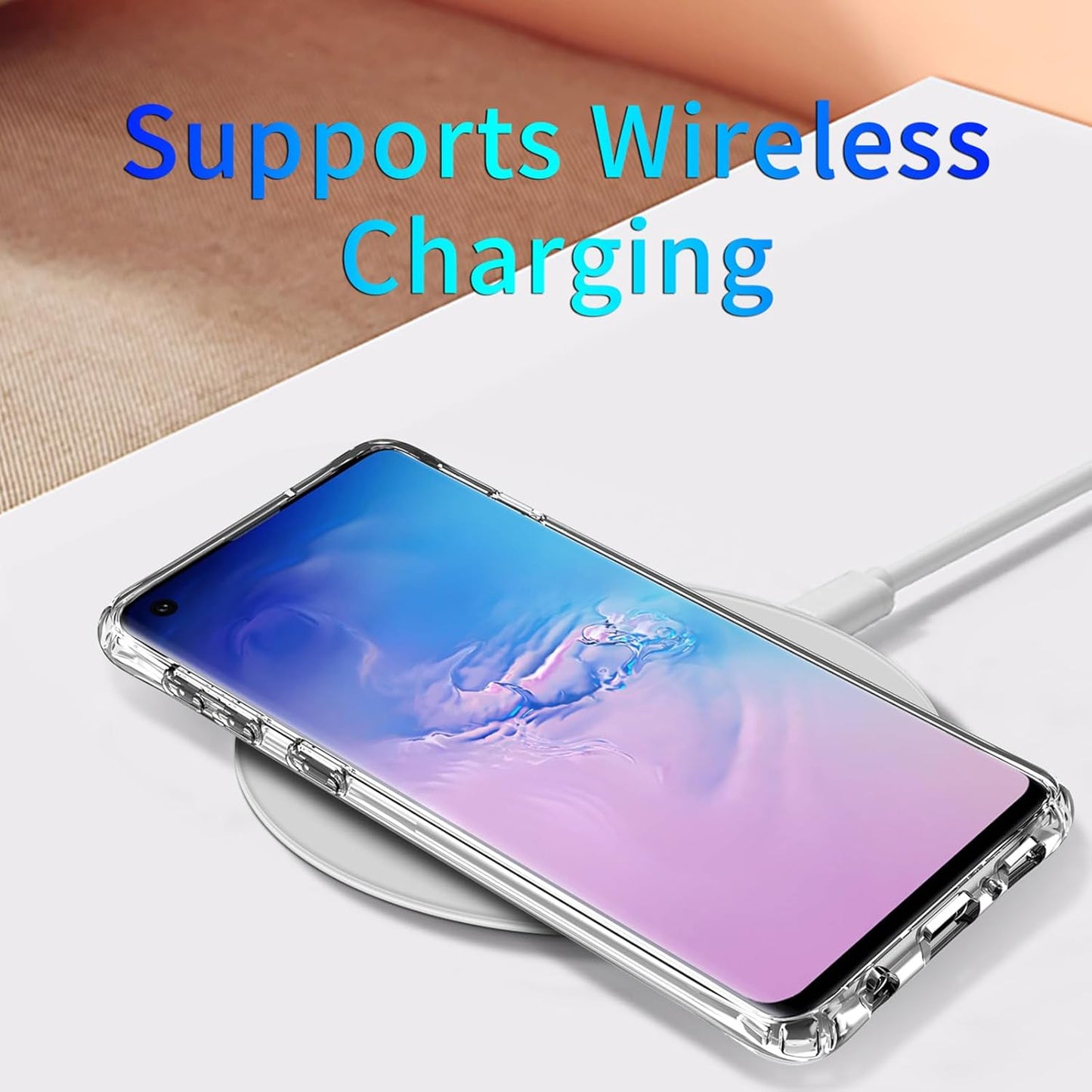 For Samsung Galaxy S10+ plus Case 6.4 Inch,With 200% Stronger Magnetic, Anti-Yel