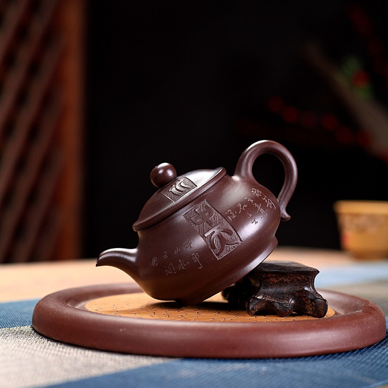 Real Yixing Zisha Purple Clay Tea Pot Handmade Pottery Teapot Master Pot