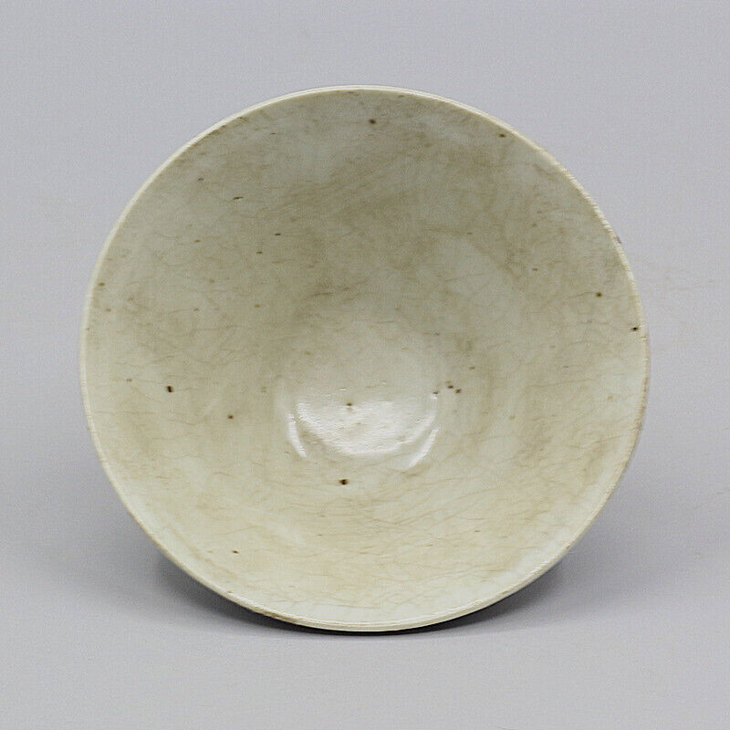 4.72 inch Chinese bright blue white porcelain lotus pattern bowl -