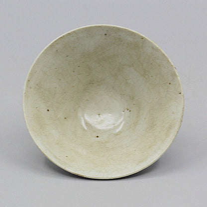 4.72 inch Chinese bright blue white porcelain lotus pattern bowl -