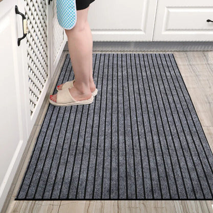 Floor Mat Polyester Anti Slip Kitchen Carpet Full Coverage Oil Absorbent Doormat