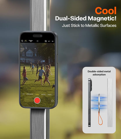 2025 Upgrade (Gen 6.0) Magnetic Phone Grip Holder Kickstand with Braided Strap,