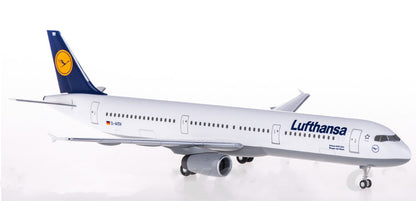 1:200 Hogan Lufthansa AIRBUS A321 Passenger Aircraft ABS Plastic Airplane Model