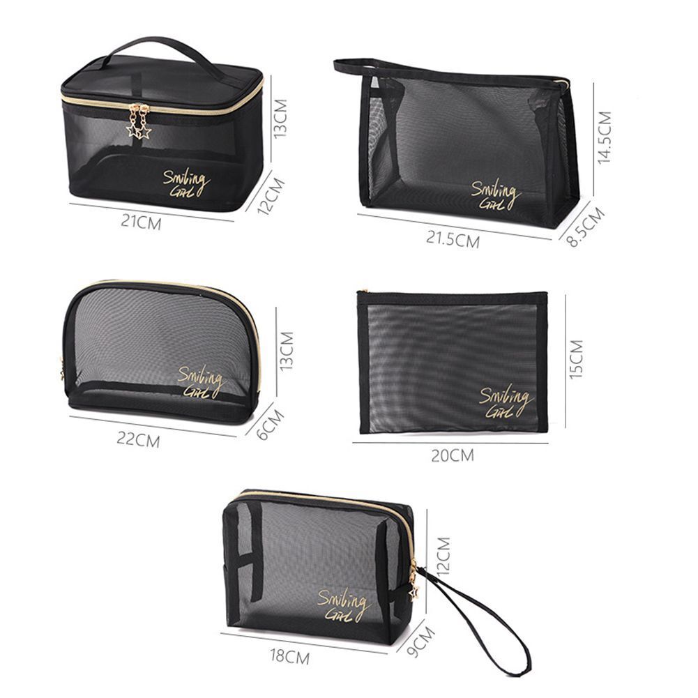 1PC Makeup Bags Cosmetics Mesh Pencil Case Cosmetic Brushes Lipstick Storage Bag