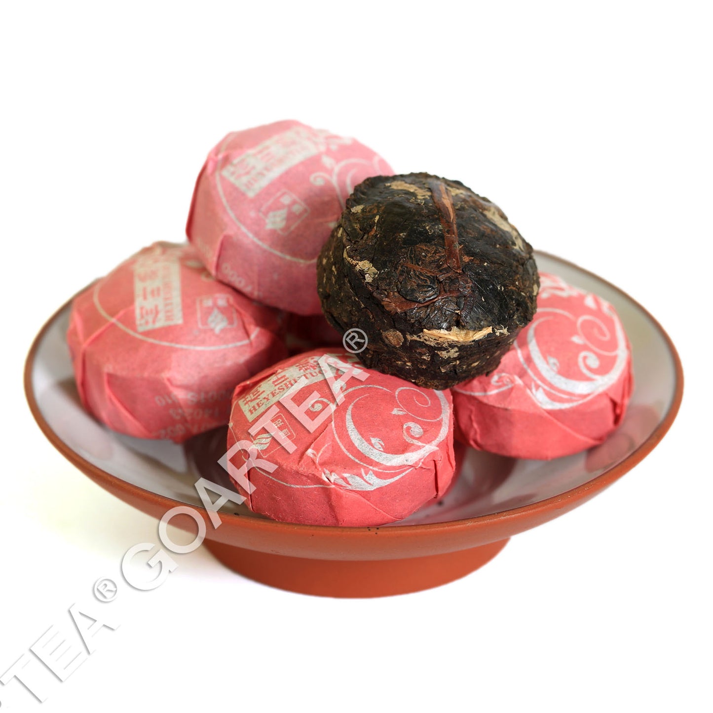 GOARTEA 2015 Year Lotus Leaf Flavored Mini Ripe Cake Puer Tea Pu'er Puerh Tea-