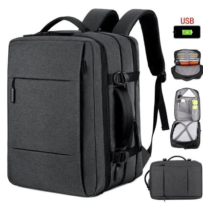 Classic Travel Backpack Men Business Backpack School USB Bag Laptop Backpack