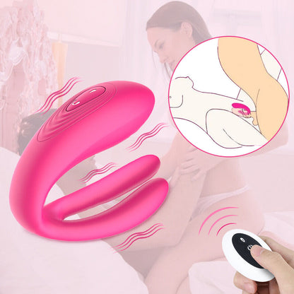 Women Couple Vibrator for Clitoris G-Spot Stimulation Waterproof Rechargable