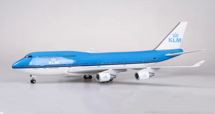 1:150 47CM KLM BOEING 747-400 Aeroplane Landing Gear Resin Aircraft Plane Model