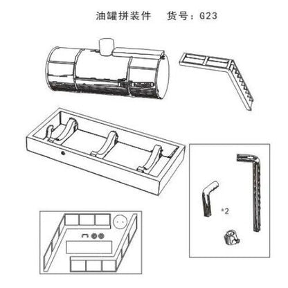Oil Storage Tank Model City Railway Layout Scene Building Model HO Scale