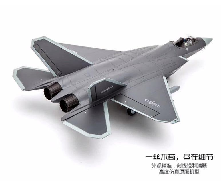 1:48 31CM China J-31 Gyrfalcon Stealth FC31 Fighter Plane Diecast Aircraft Model