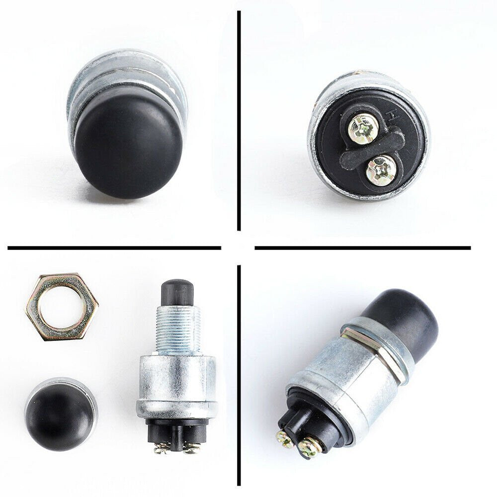 6PCS 12 Volt DC Heavy-Duty Start Momentary Push-Button Starter Switch (50 Amps)