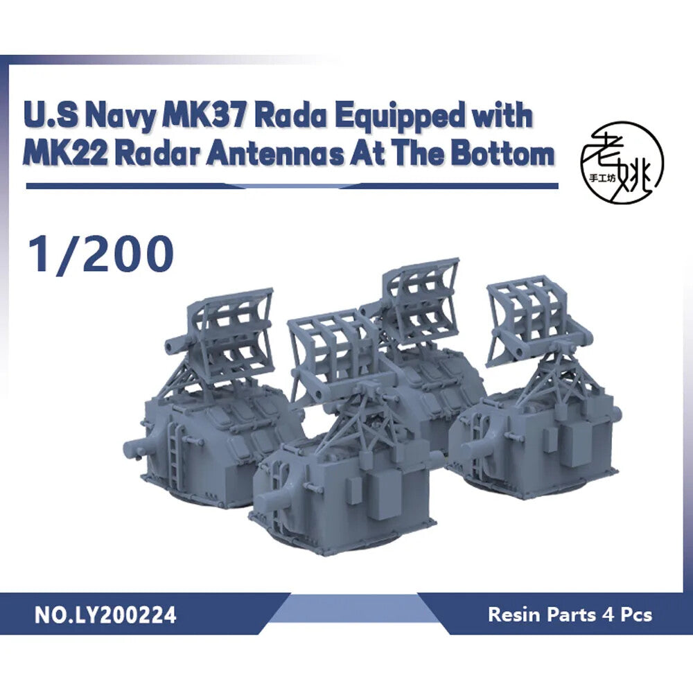 Yao's Studio LY200224 1/200 Model US Navy MK37 Radar With MK22 Radar Antenna