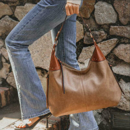 2x Celela Concealed Carry Women Concealed Studs Hobo Shoulder Handbag Purse Bag