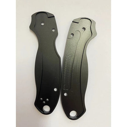 1 Pair Twill Aluminum Alloy Grip Handle Scales for Spyderco C223 Para3 Knives