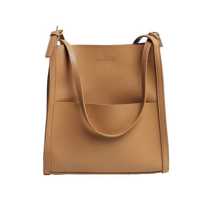 Lady Leather Handbag Shoulder Women Bags Buckle Teenage Girl Tote