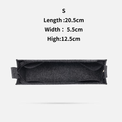Purse Organizer Insert Felt Makeup Bag Zipper Luxury Handbag Tote Shaper Travel