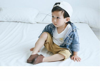 Sock Shoes Baby Boys Girls Autumn Non-slip Floor Kids Soft Rubber Toddler Knit