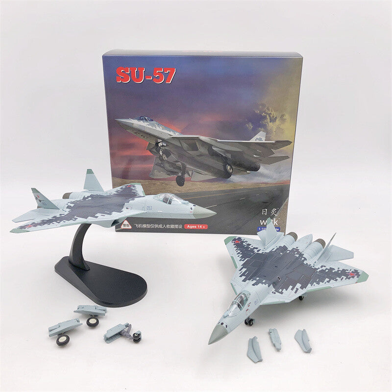 1/100 Russian Air Force Su-57 Fighter Alloy Aircraft Model Collection Gift
