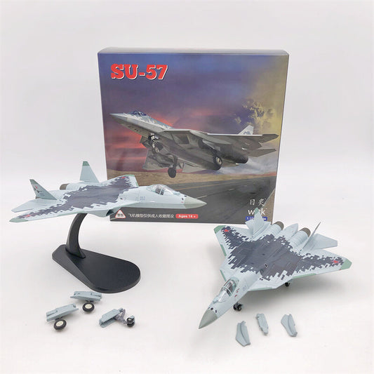 1/100 Russian Air Force Su-57 Fighter Alloy Aircraft Model Collection Gift