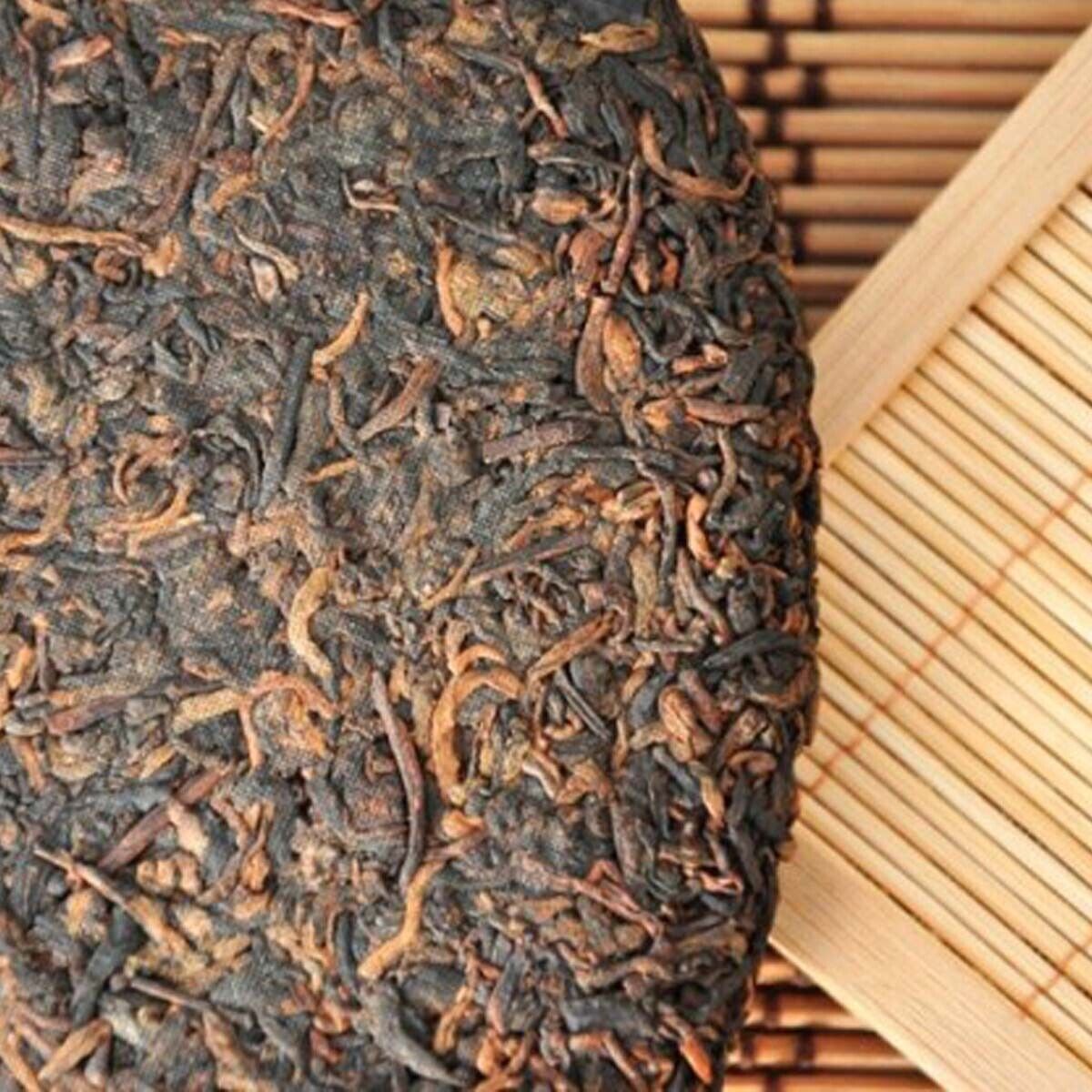 Cooked Black Tea Premium Puer Aged Tribute Cake Ripe Puer Cake Healthy Care 357g