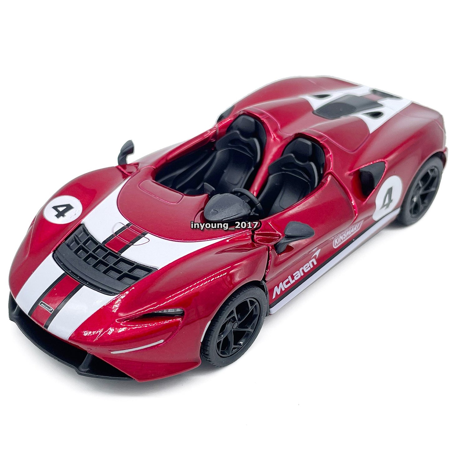 1/36 McLaren Elva Model Toy Car Diecast Toy Vehicle Boys Toys for Kids Gifts Red