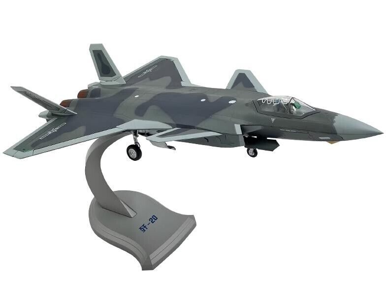 1:48 44CM J-20 Stealth Fighter Diecast Airplane Military Aircraft Plane Model
