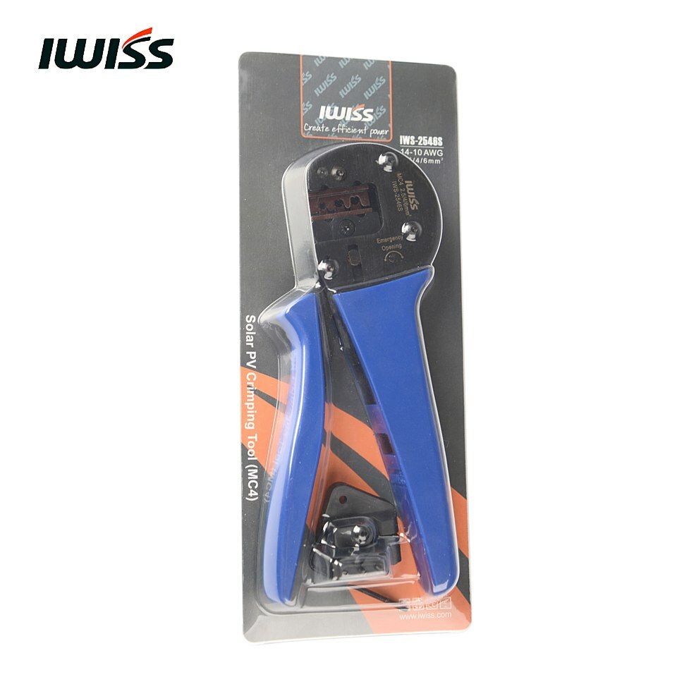 IWS-2546S MC4 Solar Crimping Plier Hand Crimper Crimp Range 2.5/4/6mm2 14-10AWG