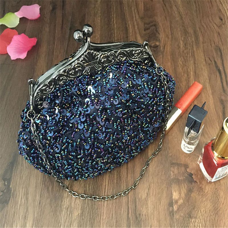 Arrival Clutch Purse Silver Crystal Evening Bag Wedding Party Handbags Gold Sky