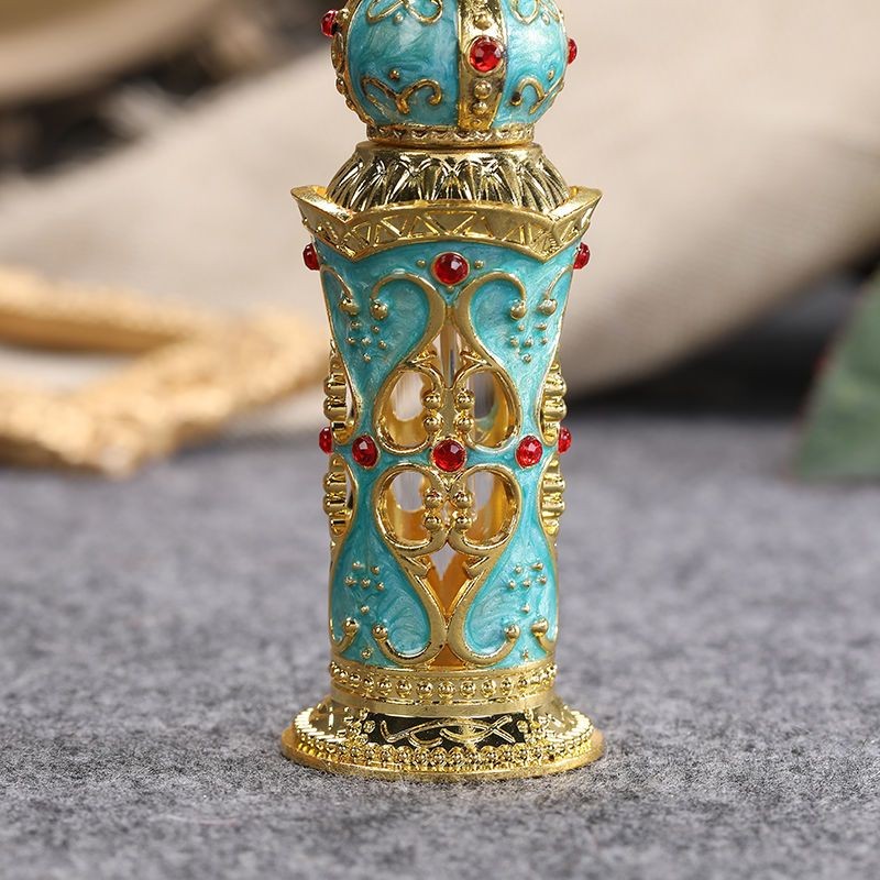 Portable Leakproof Perfume Bottle Enamel Glass Refillable Vial for Oil