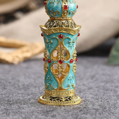 Portable Leakproof Perfume Bottle Enamel Glass Refillable Vial for Oil