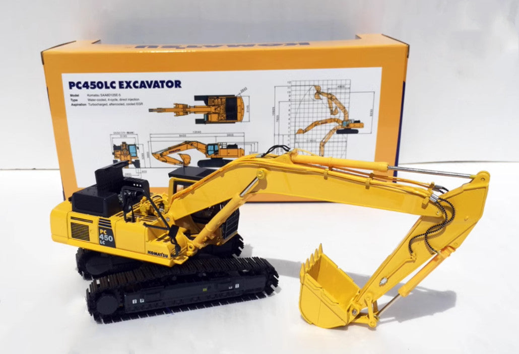 1:50 24CM PC400LC-8 Excavator Construction Machine Equipment Diecast Model