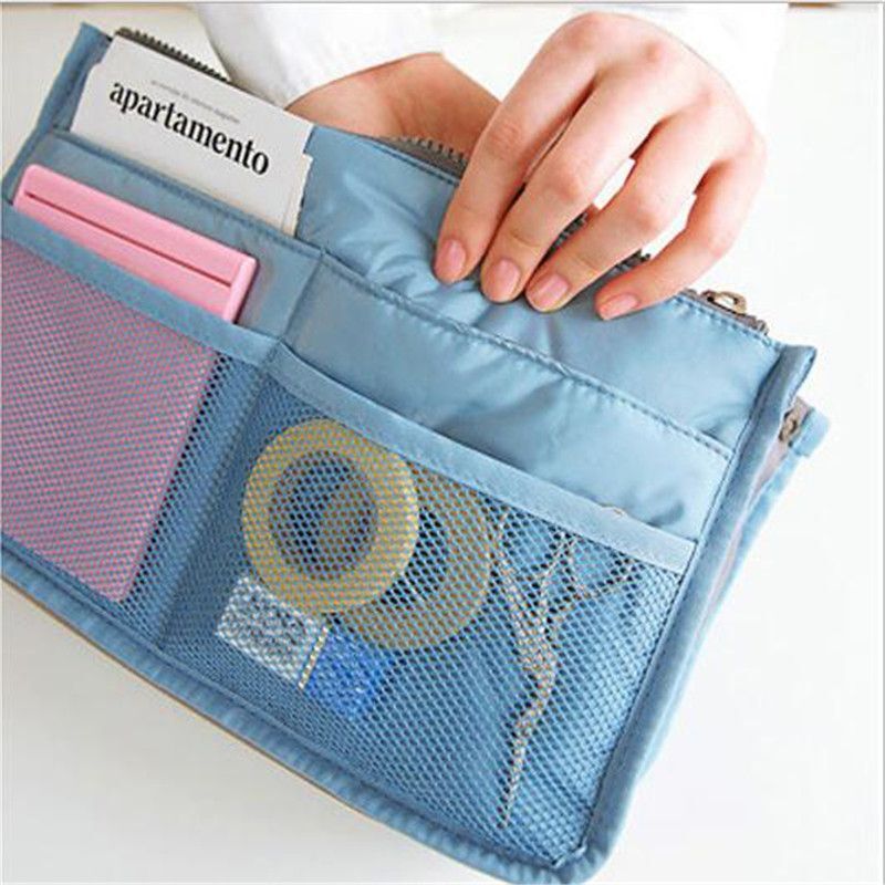 Traveling Bag Cosmetic Handbag Makeup Pouch Storage Organizer Large Nylon Purse