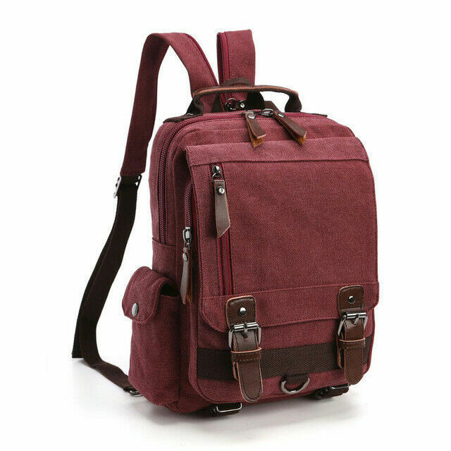 Canvas Backpack Men Travel Back Pack Shoulder Bag Women Laptop School Bags