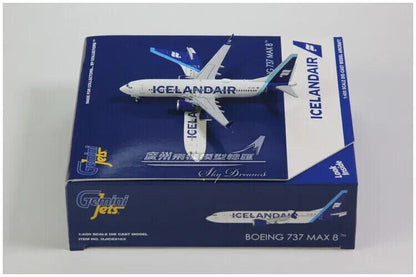 1:400 GeminiJets ICELANDAIR BOEING 737 MAX 8 Passenger Airplane Diecast Model
